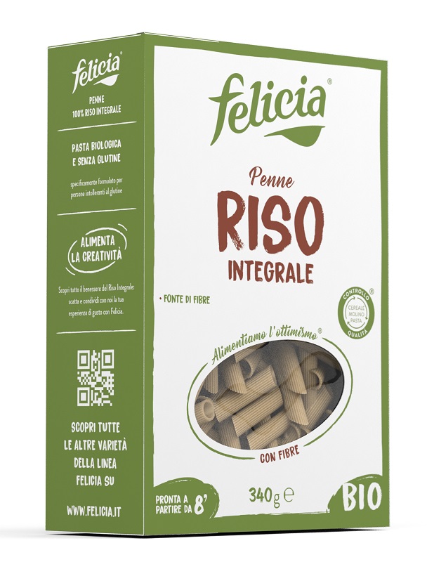 FELICIA BIO RISO INTEGRALE PENNE 340 G - Farmacia Dott. Pasquale Russo