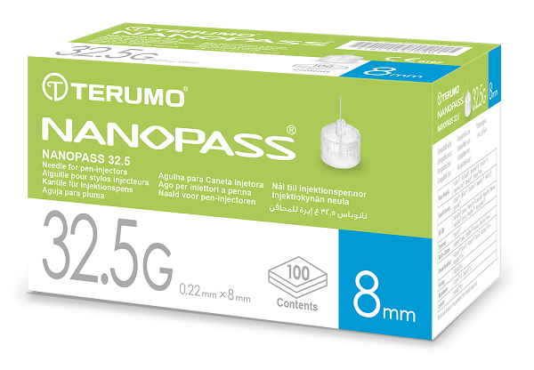 AGO PER PENNA DA INSULINA NANOPASS 32,5 GAUGE LUNGHEZZA 8 MM 100 PEZZI - Farmacia Dott. Pasquale Russo