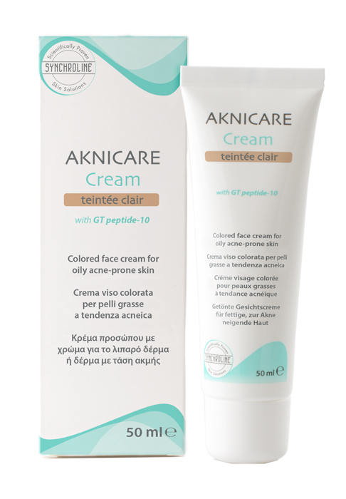 CREMA TRATTANTE COLORATA PER PELLE ACNEICA AKNICARE CREAM TEINTEE CLAIR TUBETTO 50 ML - Farmacia Dott. Pasquale Russo