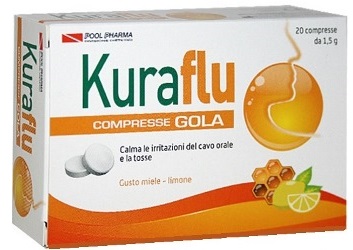 KURAFLU GOLA LIMONE/MIELE 20 COMPRESSE - Farmacia Dott. Pasquale Russo