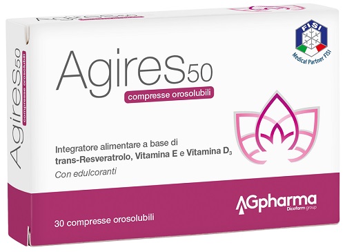AGIRES 50 30 COMPRESSE OROSOLUBILI SCATOLA 5,4 G - Farmacia Dott. Pasquale Russo