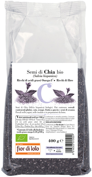 SEMI DI CHIA BIO 400 G - Farmacia Dott. Pasquale Russo