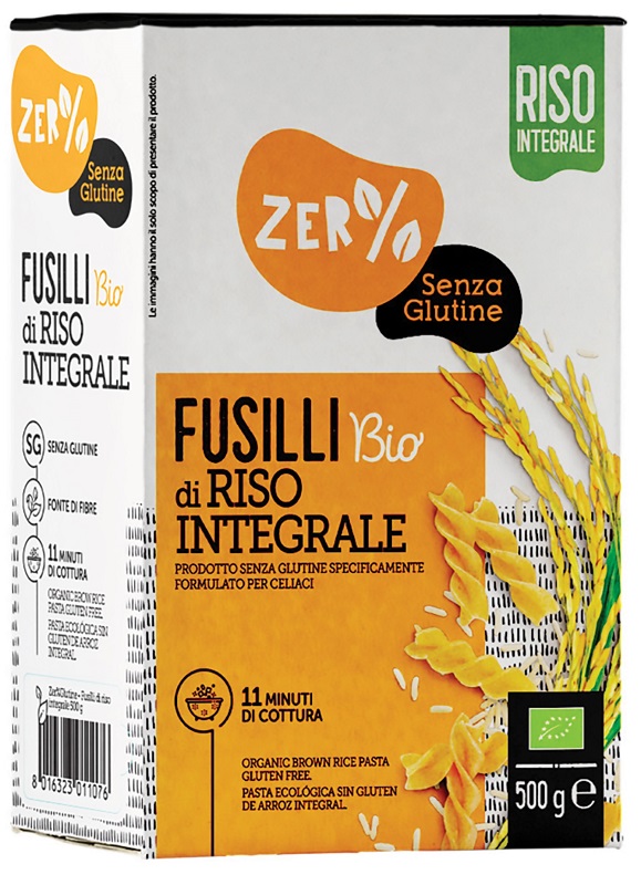 ZERO% GLUTINE FUSILLI DI RISO INTEGRALE SENZA GLUTINE BIO 500 G - Farmacia Dott. Pasquale Russo