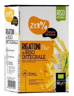 ZERO% GLUTINE RIGATONI DI RISO INTEGRALE SENZA GLUTINE BIO 500 G - Farmacia Dott. Pasquale Russo