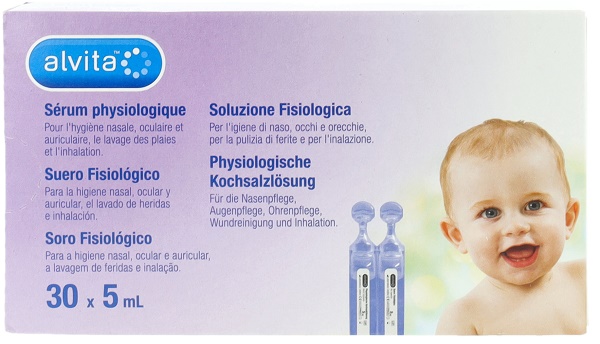 SOLUZIONE FISIOLOGICA ALVITA 30 FIALE X 5 ML - Farmacia Dott. Pasquale Russo