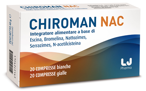 CHIROMAN NAC 20 COMPRESSE BIANCHE + 20 COMPRESSE GIALLE - Farmacia Dott. Pasquale Russo