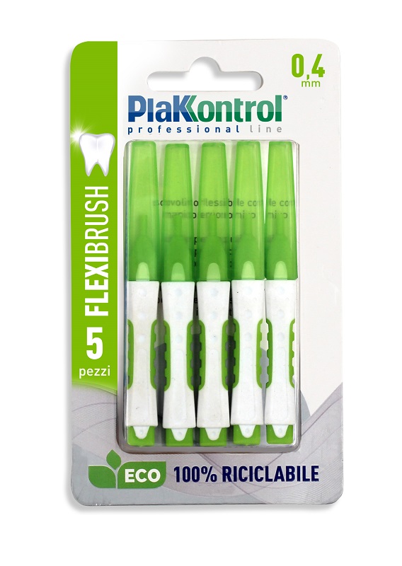 PLAKKONTROL SCOVOLINO INTERDENTALE FLEXI BRUSH04 BLISTER 5 PEZZI - Farmacia Dott. Pasquale Russo