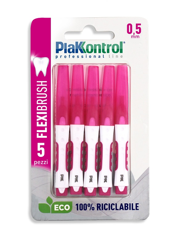 PLAKKONTROL SCOVOLINO INTERDENTALE FLEXI BRUSH05 BLISTER 5 PEZZI - Farmacia Dott. Pasquale Russo