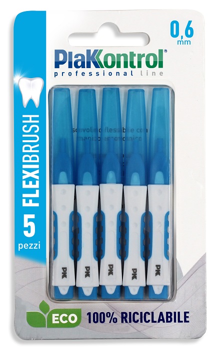 PLAKKONTROL SCOVOLINO INTERDENTALE FLEXI BRUSH06 BLISTER 5 PEZZI - Farmacia Dott. Pasquale Russo