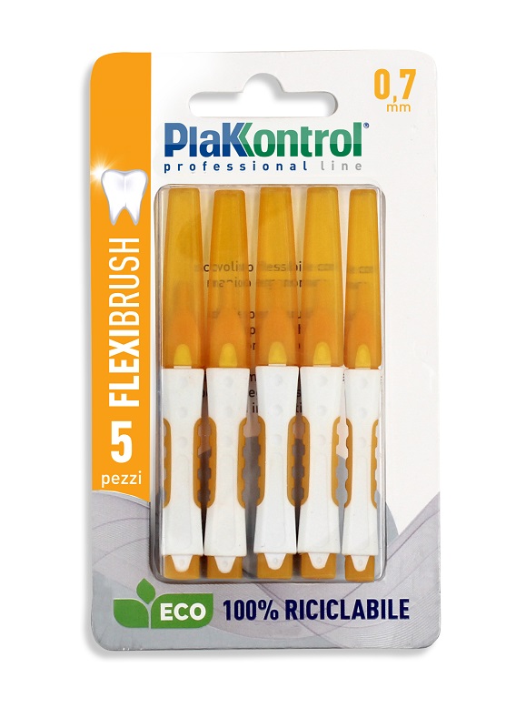 PLAKKONTROL SCOVOLINO INTERDENTALE FLEXI BRUSH07 BLISTER 5 PEZZI - Farmacia Dott. Pasquale Russo