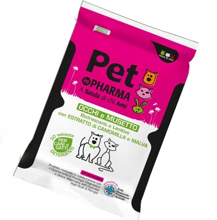 PET IN PHARMA SALVIETTINE OCCHI MUSO 30 PEZZI - Farmacia Dott. Pasquale Russo
