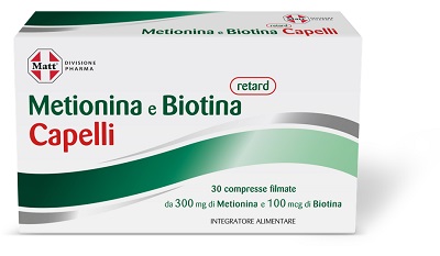 MATT DIVISIONE PHARMA METIONINA E BIOTINA RETARD CAPELLI 30 COMPRESSE - Farmacia Dott. Pasquale Russo