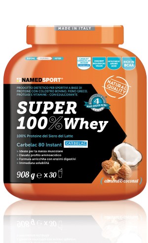 SUPER100% WHEY COCONUT/ALMOND 908 G - Farmacia Dott. Pasquale Russo