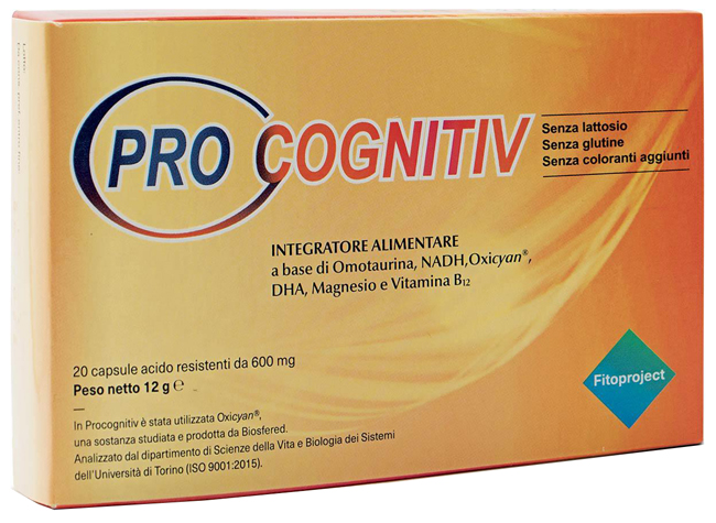 PROCOGNITIV 20 CAPSULE ACIDO RESISTENTI VEGETALI DA 600 MG - Farmacia Dott. Pasquale Russo