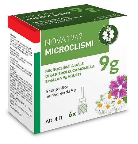 NOVA1947 MICROCLISMI 9G ADULTI 6 CONTENITORI MONODOSE - Farmacia Dott. Pasquale Russo