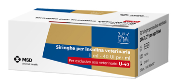 SIRINGA INSULINA USO VETERINARIO MSD-AH 30 SIRINGHE 40 UI/ML - Farmacia Dott. Pasquale Russo