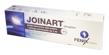 SIRINGA INTRA-ARTICOLARE JOINART ACIDO IALURONICO 1,6% 2 ML 3 PEZZI - Farmacia Dott. Pasquale Russo