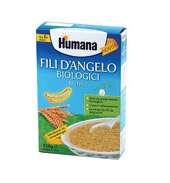 HUMANA FILI D'ANGELO PASTINA BIOLOGICA 320 G - Farmacia Dott. Pasquale Russo