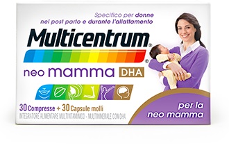 MULTICENTRUM NEO MAMMA DHA 30 COMPRESSE + 30 CAPSULE MOLLI - Farmacia Dott. Pasquale Russo