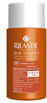 RILASTIL SUN SYSTEM PHOTO PROTECTION THERAPY SPF50+ COMFORT FLUIDO 50 ML - Farmacia Dott. Pasquale Russo