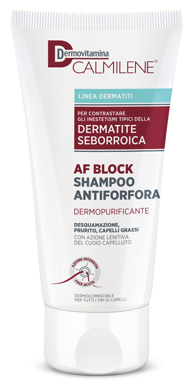 DERMOVITAMINA CALMILENE AF BLOCK SHAMPOO ANTIFORFORA DERMOPURIFICANTE DERMATITE SEBORROICA 200 ML - Farmacia Dott. Pasquale Russo