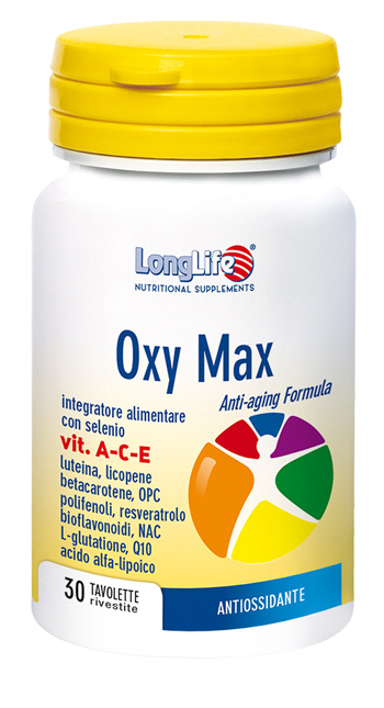 LONGLIFE OXY MAX 30 TAVOLETTE RIVESTITE - Farmacia Dott. Pasquale Russo