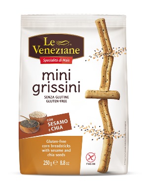 LE VENEZIANE MINI GRISSINI SESAMO E CHIA 250 G - Farmacia Dott. Pasquale Russo
