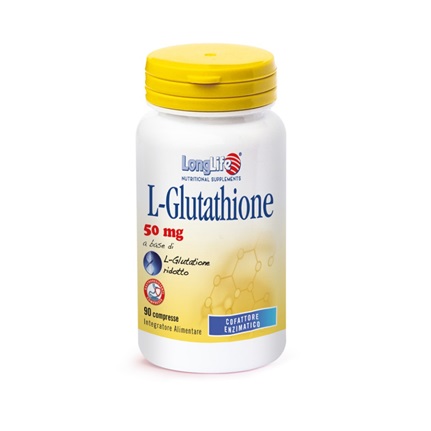 LONGLIFE L-GLUTATHIONE 50 MG 90 COMPRESSE - Farmacia Dott. Pasquale Russo