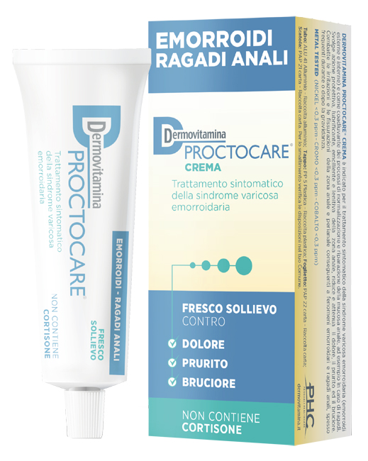 DERMOVITAMINA PROCTOCARE CREMA EMORROIDI RAGADI ANALI 30 ML CON CANNULA - Farmacia Dott. Pasquale Russo