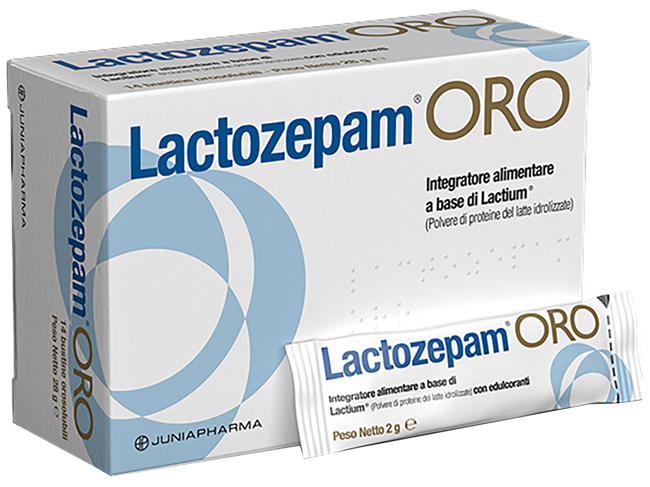 LACTOZEPAM ORO GRANULATO OROSOLIBILE A BASE DI LACTIUM 14 BUSTINE DA 2 G - Farmacia Dott. Pasquale Russo