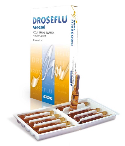 DROSEFLU FIALE AEROSOL ACQUA TERMALE SULFUREA 10 FIALE DA 2 ML - Farmacia Dott. Pasquale Russo
