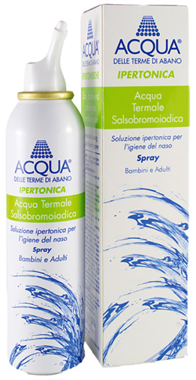 ACQUA DELLE TERME DI ABANO IPERTONICA SPRAY IRRIGAZIONE NASALE 125 ML - Farmacia Dott. Pasquale Russo