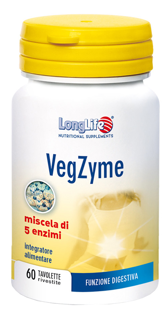 LONGLIFE VEGZYME 60 TAVOLETTE - Farmacia Dott. Pasquale Russo