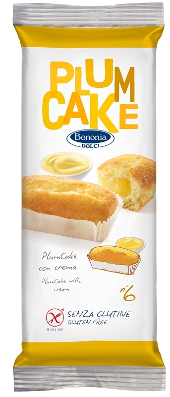 BONONIA DOLCI PLUMCAKE CON CREMA SENZA GLUTINE 6 X 45 G - Farmacia Dott. Pasquale Russo