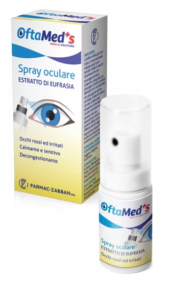 OFTAMED'S SPRAY OCULARE OCCHI ROSSI E IRRITATI ESTRATTO EUFRASIA 10 ML - Farmacia Dott. Pasquale Russo