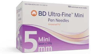 AGO PER PENNA DA INSULINA THINWALL BD GAUGE 31 5 MM 100 PEZZI - Farmacia Dott. Pasquale Russo