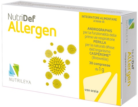 NUTRIDEF ALLERGEN 30 COMPRESSE - Farmacia Dott. Pasquale Russo