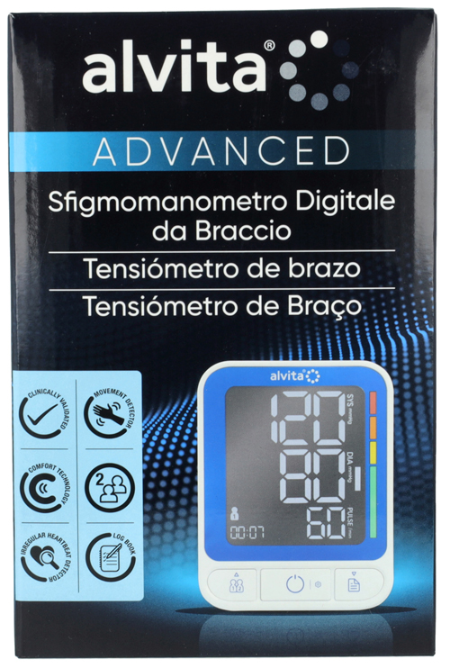 SFIGMOMANOMETRO DIGITALE DA BRACCIO ALVITA ADVANCED - Farmacia Dott. Pasquale Russo