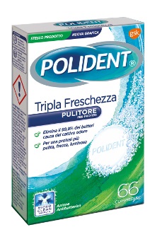 POLIDENT TRIPLA FRESCHEZZA 66 COMPRESSE - Farmacia Dott. Pasquale Russo