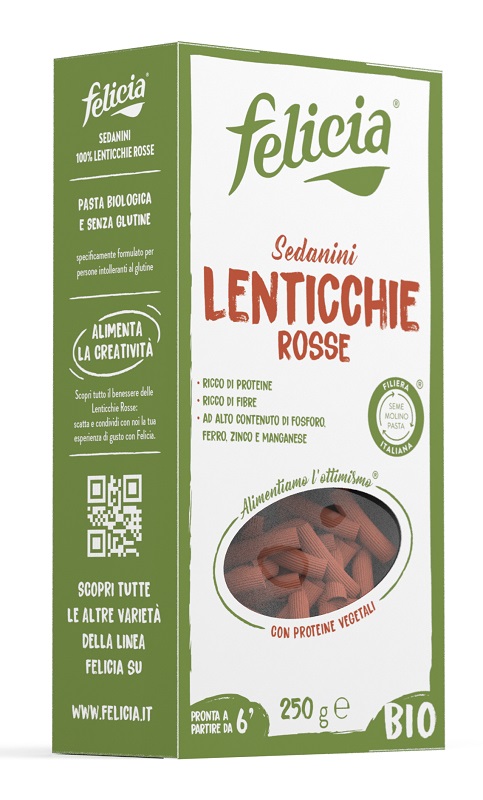 FELICIA BIO SEDANINI LENTICCHIE ROSSE 250 G - Farmacia Dott. Pasquale Russo