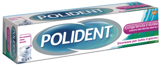 ADESIVO PROTESI DENTALI POLIDENT LUNGA TENUTA 70 G - Farmacia Dott. Pasquale Russo
