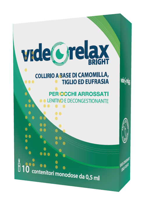 COLLIRIO LENITIVO DECONGESTIONANTE VIDEORELAX BRIGHT MONODOSE 0,5 ML 10 PEZZI - Farmacia Dott. Pasquale Russo