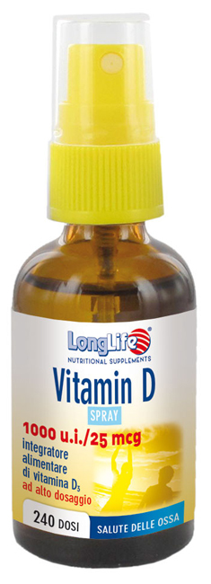LONGLIFE VITAMIN D 1000UI SPRAY 30 ML - Farmacia Dott. Pasquale Russo
