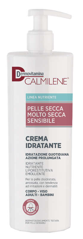 DERMOVITAMINA CALMILENE CREMA IDRATANTE PER PELLE SECCA, MOLTO SECCA O SENSIBILE 500 ML - Farmacia Dott. Pasquale Russo