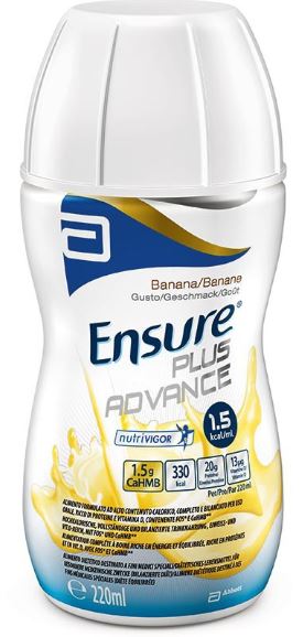 ENSURE PLUS ADVANCE BANANA 4 BOTTIGLIE DA 220 ML - Farmacia Dott. Pasquale Russo