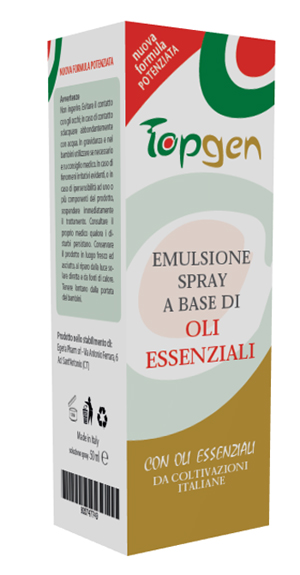 TOPGEN EMULSIONE SPRAY A BASE DI OLI ESSENZIALI 50 ML - Farmacia Dott. Pasquale Russo