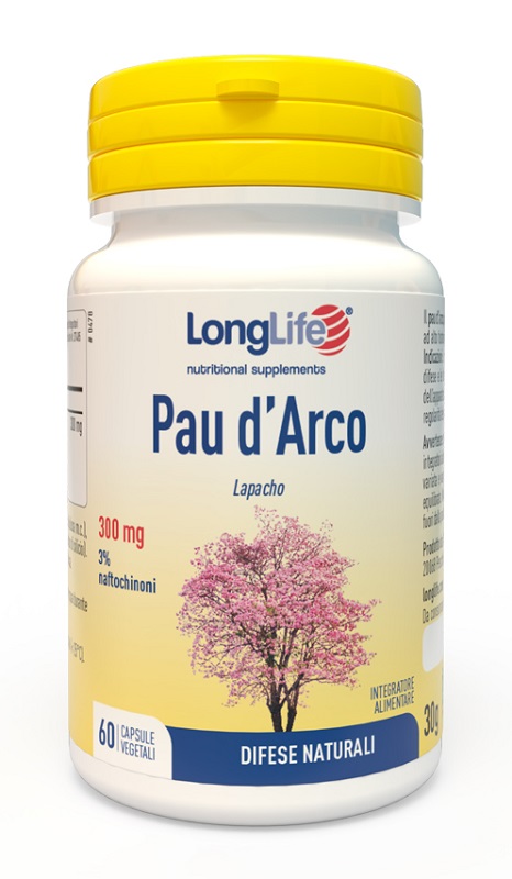 LONGLIFE PAU D'ARCO 60 CAPSULE VEGETALI - Farmacia Dott. Pasquale Russo