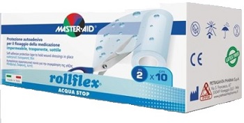 CEROTTO IMPERMEABILE PER FISSAGGIO MEDICAZIONI MASTER-AID ROLLFLEX A-STOP M 10X10 CM - Farmacia Dott. Pasquale Russo