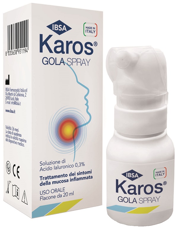 KAROS SPRAY ORALE 0,3% 20 ML - Farmacia Dott. Pasquale Russo