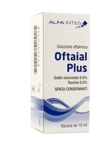 SOLUZIONE OFTALMICA OFTAIAL PLUS ACIDO IALURONICO 0,4% E TAURINA 10ML - Farmacia Dott. Pasquale Russo